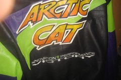 Vintage Arctic Cat Men’s OEM XL Leather jacket shelf#HS9