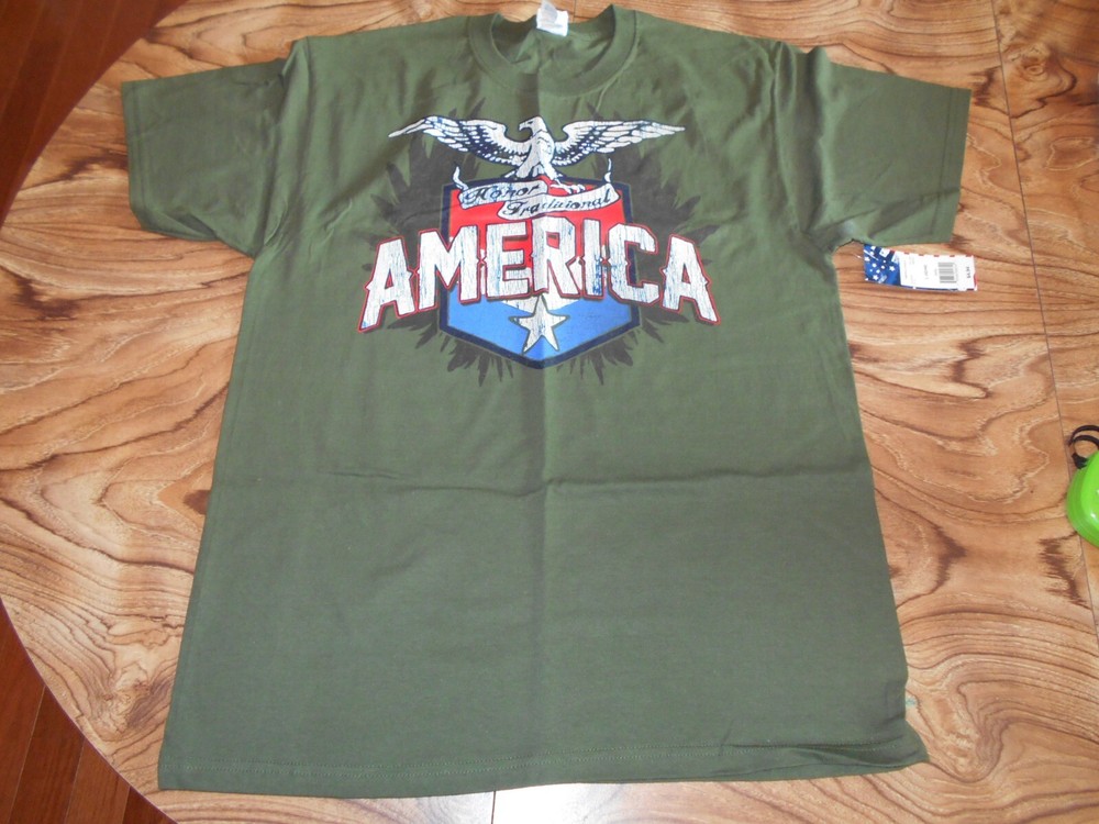 Honor Traditional America Patriotic T-shirt Mens Large NEW with Tags