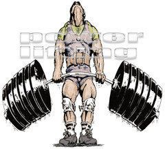 NEW POWER LIFTING : “DTG” PRINT On 100% COTTON WHITE T-SHIRT 2XX