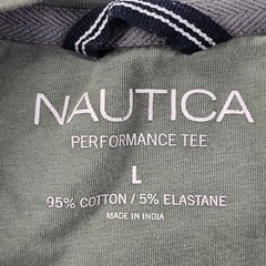 Nautica Green Short Sleeve Cotton Blend Performance T-SHirt Men’s L