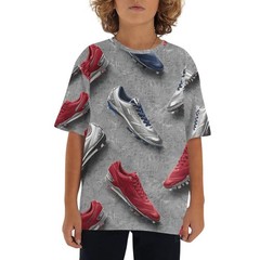 Short-sleeved t-shirt with a loose fit, easy to wear.