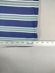 Polo Ralph Lauren Shirt Mens Medium Blue Striped Classic Fit Logo Tee Preppy