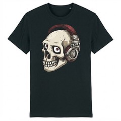 A Scary Fancy Skeleton Head Skull Shirt Funny Halloween Party T-shirt