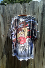 Vintage 1993 Taz Basketball Cyclone Stuff Looney Tunes AOP Size XL Ritz Tag
