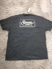 Simms Two-Tone Pocket T-Shirt – Short Sleeve XL Charcoal Heather