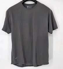 Bylt Basics Drop Cut LUX Short Sleeve Crew Tee Shirt Men’s Large Gray