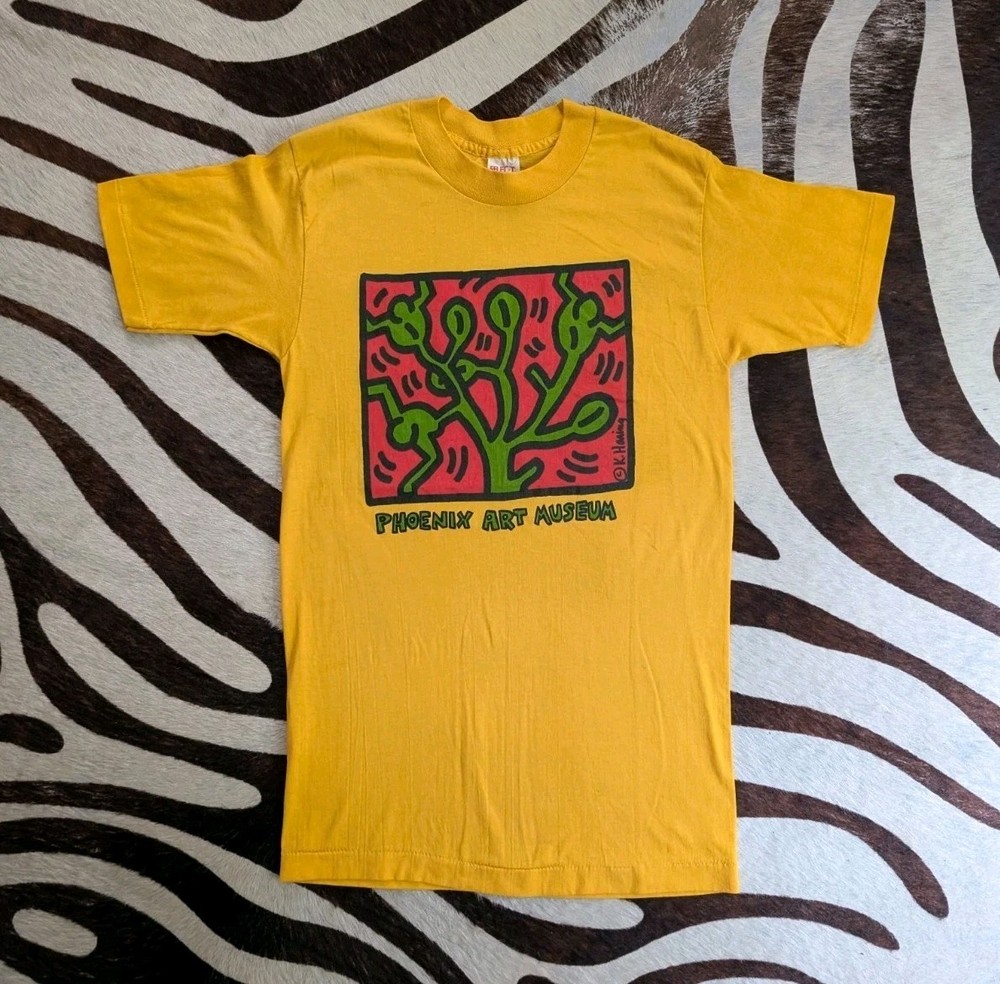 Rare Keith Haring 1986 80s Vintage Phoenix Art Museum Art Tee Shirt Men’s M EUC