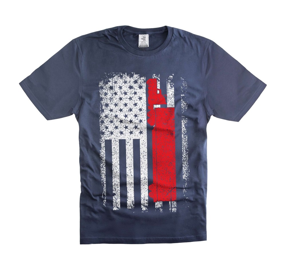 Men’s US American Flag shirs truck driver gifts american trucker shirt