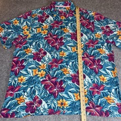 Tommy Bahama 100% Silk Hawaiian Shirt XXL Tropical Floral Camp Button Up Mens