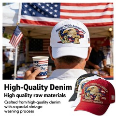 250th Anniversary USA Hat Adjustable United States 250th Anniversary Hat Ret…