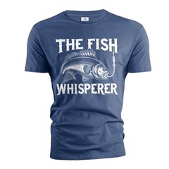 Men’s Fishing shirt Funny Fishing whisperer Grandpa dad Husband Father’s day tee