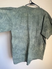 The Mountain Mens T-shirt Vintage 1999 Green “Roaming Cows” Leather Tag Size XL
