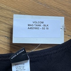 NWT Volcom Mag Tank Top Mens M Black Graphic Recommended For Life Skateboard Tee