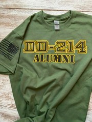 DD-214 Alumni Military T-shirt. Perfect For Military Veteran 823