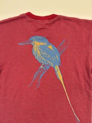 Cueldee AU 16 XL Kingfisher Bird Knit Naturecore T Shirt Red Australia