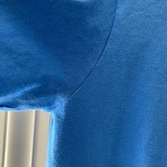 High Cotton MENS SS Cotton Blue T Shirt Front Pocket SZ Medium FLAW