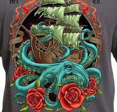 Sullen Art Collective Rough Sea Premium Fit SCM6576 Short Sleeve T-shirt For Men