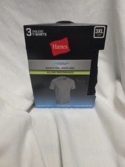 Hanes X-temp Mens 3 Pack Tagless T-shirts Lightweight Mesh Size 3XL