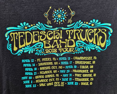 Tedeschi Trucks Band T-Shirt 2018 Tour Adult L Black Shirt