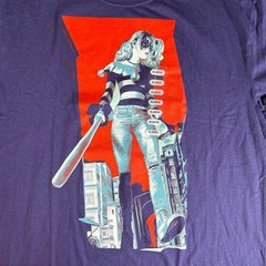 Harley Quinn DC Comics NWT Men’s L Purple Cotton Poly Blend S/S Graphic T-Shirt