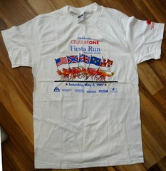 23rd Annual CELLULAR ONE Fiesta Run LARGE Tee Shirt PENSACOLA, FLORIDA ~1997~