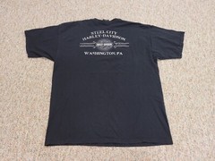 Harley Davidson Shirt Mens XL Black Steel City Washington PA Graphic Tee