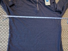 NWT Jungmaven IWEYOU Hemp Merino Wool 1/4 Zip Sweatshirt Gray Mens Size Small