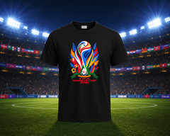 FIFA World Cup 2026 Graphic T-Shirt Unisex White Soccer Fan Tee Street FREESHIPS