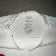 Diamond Supply Co. Men’s M Regular White Crew Neck Short Sleeve Cotton Logo Tee