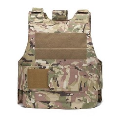 Body Bulletproof Vest Front Back Plates Armor Tactical Jacket Guard Security Kit