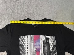 Men’s Unique Print Graphic T-Shirt New York NY Cityscape Sky B&W Black/White – M