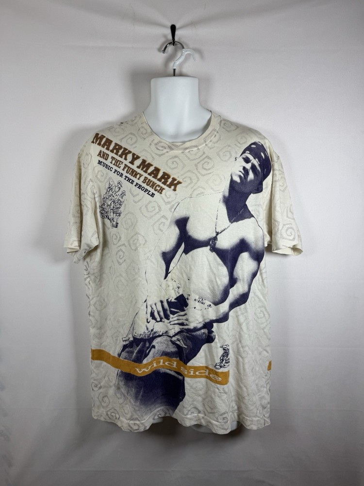 Vintage 90s Marky Mark And The Funky Bunch Wild Side Rap Tee AOP Mens Size XL