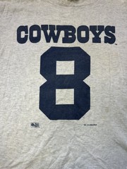 Vintage 90s Dallas Cowboys Troy Aikman Nutmeg Mills Jersey T Shirt Size XL 1993