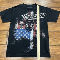 Warrior International T-Shirt Men’s XS Black MMA Freedom Fighter Shane Carwin