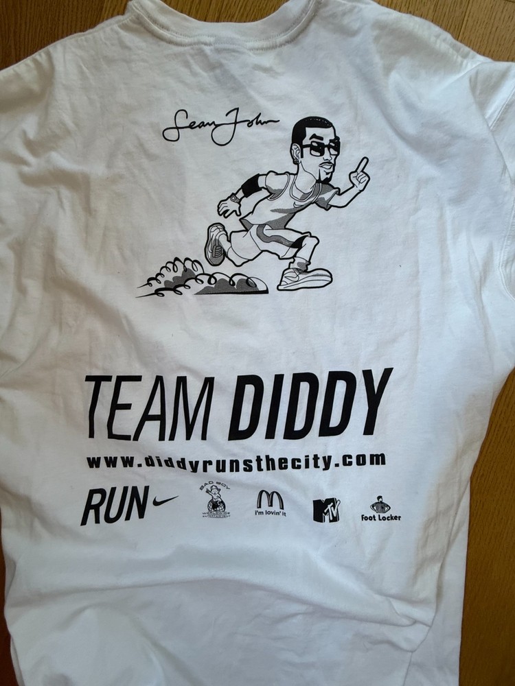 Extremely Rare Puff Daddy (P. Diddy) Notorious BIG One of a kind t shirt -XL New