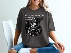 Guardian Angel T-Shirt, Faith Shield Tee, Religious Gift, Warrior Angel shirt