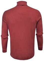 Mens Roll Neck Jumper Lightweight Baselayer Top Turtle Funnel Neck by Beebizco