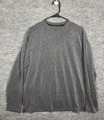 Tommy Bahama Shirt Mens Medium Gray Long Sleeve Crewneck Modal Jersey Knit
