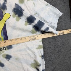 MTV Music Television Tie Dye Graphic T-Shirt Mens Large Green Blue White 2022