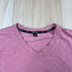 Public Rec Short Sleeve V-Neck T-Shirt Mens Size Medium Pink
