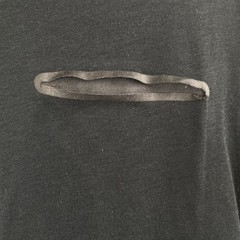Nike Men Athletic Cut Layered Hem T-Shirt Black Charcoal Athleisure 746425-010 M