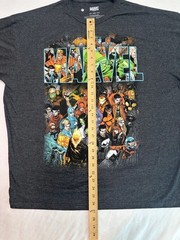 Marvel Comics Men’s XXL Character Collage Print T-Shirt Gray Mad Engine Avengers