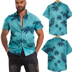 Hawaiian Shirt for Men Funky Casual Button Down Shortsleeve Beach Relaxed Fit