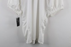 Deadstock Vintage Nike Mens Medium Blank Mesh Football Jersey White Polyester