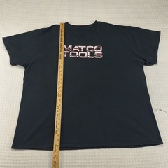 Matco Tools Men Black Graphic T-Shirt Short Sleeve Tool Truck Crew Neck 2XL