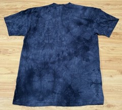 THE MOUNTAIN ALL OVER PRINT HOWLING WOLF WOLVES USA FLAG T-SHIRT SZ L EUC