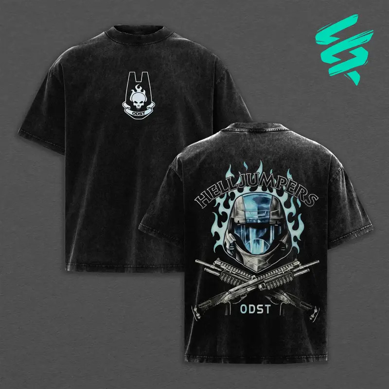 Halo 3 ODST Hell Jumpers Graphic Tee, Sweater Crewneck Shortsleeve Tshirt