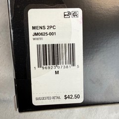 Nike Jordan Flight Control Cotton Stretch Crew Neck Shirt 2 Pack Mens Medium Wht