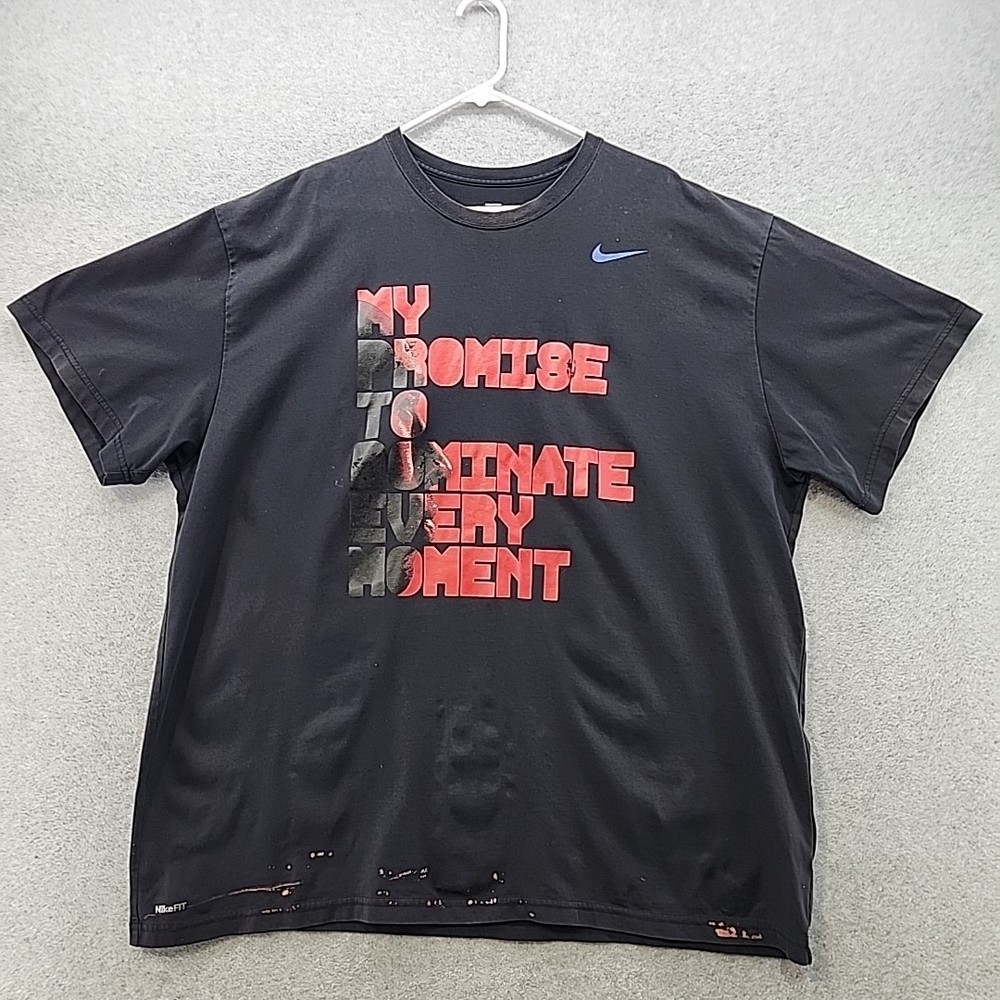 Nike Fit Dry Kobe Bryant KB24 T Shirt Promise To Dominate Size 3XL