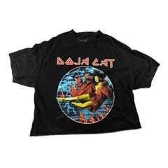 Doja Cat T-Shirt Men’s L Black Lightning Planet Her Cotton Music Concert Urban